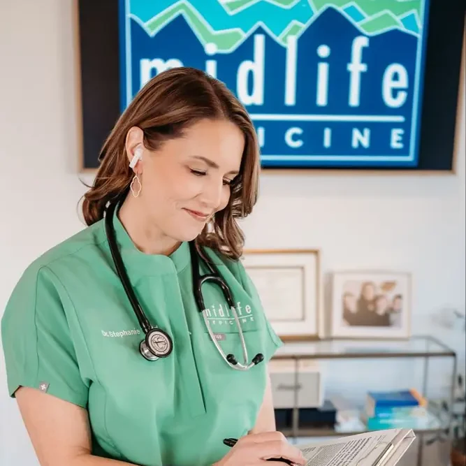 Physician providing menopause and midlife care
